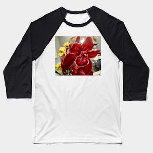 Tropical Orchid Baseball T-Shirt